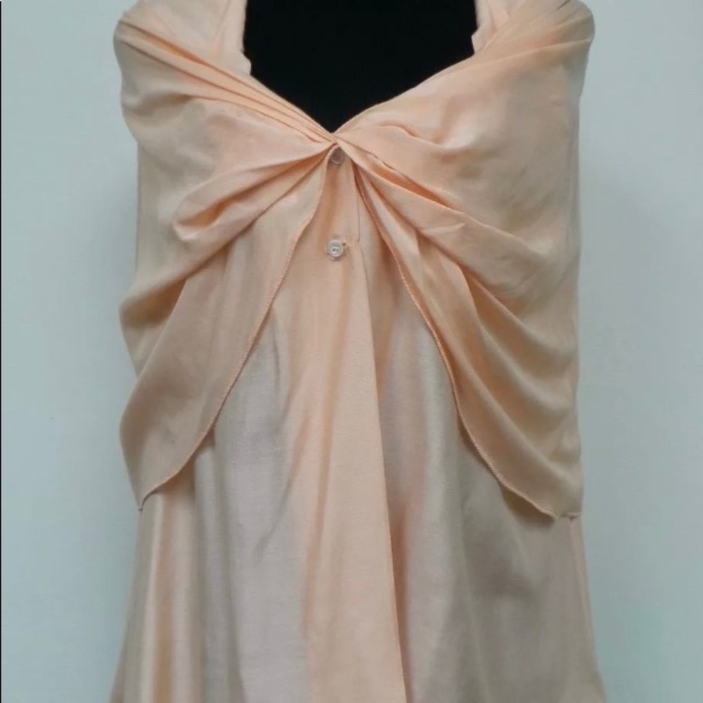Samuelle Mazza peach multi Layered blouse, M
